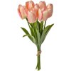 Clayre & Eef 6PL0277 Umelý kvet Tulipány ružové 10x10x32 cm