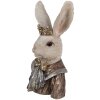 Clayre & Eef 6PR4138 Dekorácia Králik s korunkou 23x18x40 cm