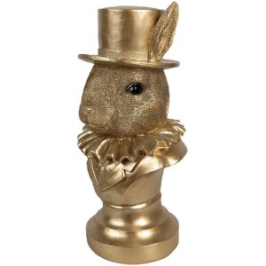 Clayre & Eef 6PR4141 Dekorácia Rabbit Gold...
