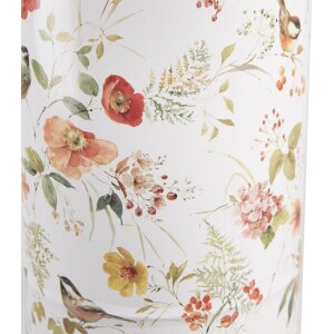 Clayre & Eef 6Y5511L Dekoratívne vedro s kvetinovým vzorom Ø 19x27 cm