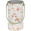 Clayre & Eef 6Y5511L Dekoratívne vedro s kvetinovým vzorom Ø 19x27 cm