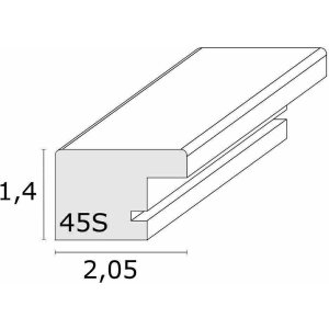 Deknudt S45SH2 Moderný obrazový rám tmavé prírodné drevo hnedý 50,0 x70,0 cm