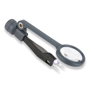 Carson MagniGrip MG-88 pinzeta s lupou 4,5x LED ultraľahká asférická šošovka