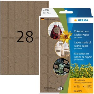 HERMA 2071 Viacúčelové etikety 12x40 mm...
