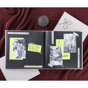 Hama Jumbo Album Memories 30x30 cm 50 čiernych strán Sivá