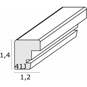 Deknudt S41JD1 Drevený rám strieborný 20,0 x 20,0 cm