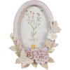 Clayre & Eef 2F1102 Fotorámik Oval Purple Beige 16x3x20 cm 10x15 cm