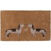 Clayre & Eef DHLMC Rohožka na dvere Country Style Brown Beige 75x45x1 cm