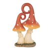 Clayre & Eef 6PR4160 Dekorácia Huby červená oranžová 11x7x17 cm