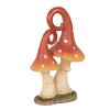 Clayre & Eef 6PR4160 Dekorácia Huby červená oranžová 11x7x17 cm