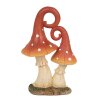 Clayre & Eef 6PR4160 Dekorácia Huby červená oranžová 11x7x17 cm