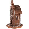 Clayre & Eef 6PR4344 Dekorácia perníková chalúpka s LED 13x13x20 cm