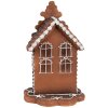 Clayre & Eef 6PR4344 Dekorácia perníková chalúpka s LED 13x13x20 cm