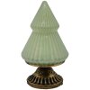 Clayre & Eef 6GL4581 Vianočný stromček s LED diódami zelený Ø 10x18 cm