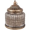 Clayre & Eef 6GL4598 Dekorácia sklo s LED Ø 10x13 cm vintage štýl