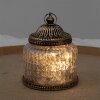 Clayre & Eef 6GL4599 Dekorácia s LED Ø 10x13 cm Vintage Pink Brown