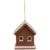 Clayre & Eef 6PR4358 Dekorácia závesný domček s LED 8x6x10 cm