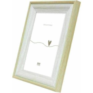 Deknudt S68VG1 obrazový rám biely prírodné drevo farebný okraj 40x60 cm