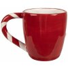 Clayre & Eef 6CEMU0158 Hrnček Gingerbread Red-White 325ml 14x9x10cm