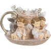 Clayre & Eef 6PR4164 Svietnik anjel LED 14x13x10 cm