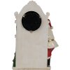 Clayre & Eef 6PR4180 Dekorácia Otec Vianoc Hodiny 15x7x22 cm