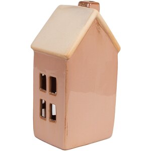 Clayre & Eef 6CE1795 Dekorácia Domček s LED diódou 6x6x11 cm