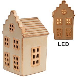 Clayre & Eef 6CE1843 Dekorácia Domček s LED...