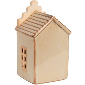 Clayre & Eef 6CE1843 Dekorácia Domček s LED diódou 6x6x11 cm