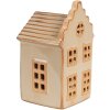 Clayre & Eef 6CE1843 Dekorácia Domček s LED diódou 6x6x11 cm