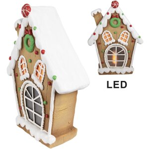 Clayre & Eef 6MG0050 Dekorácia domček s LED...