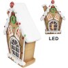 Clayre & Eef 6MG0050 Dekorácia domček s LED 27x11x36 cm