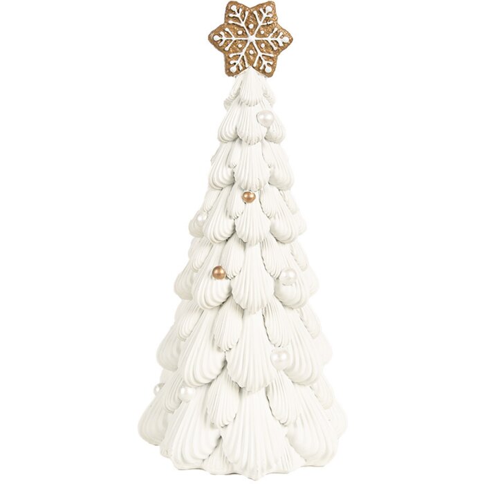 Clayre & Eef 6PR4246 Dekorácia vianočný stromček Ø 13x26 cm