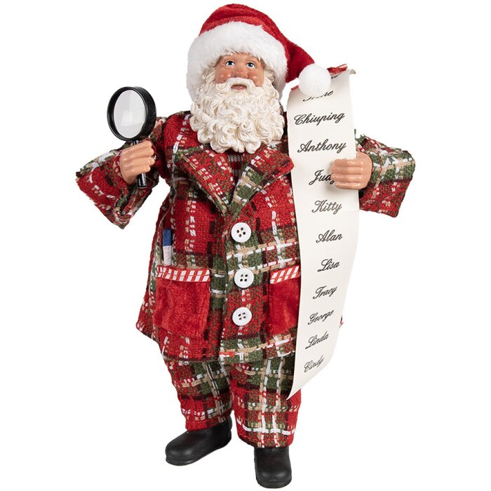 Clayre & Eef 65586 Dekorácia Father Christmas 16x10x27 cm