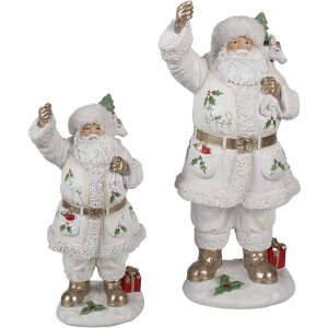 Clayre & Eef 6PR4296 Dekorácia Father Christmas 14x16x31 cm