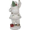 Clayre & Eef 6PR4296 Dekorácia Father Christmas 14x16x31 cm
