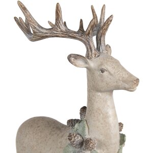 Clayre & Eef 5PR0139 Dekorácia jeleň 32x14x49 cm