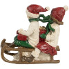 Clayre & Eef 6PR4182 Dekorácia deti na sánkach 12x6x11 cm