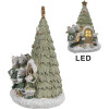 Clayre & Eef 6PR4190 Dekorácia Mouse family LED 12x10x17 cm