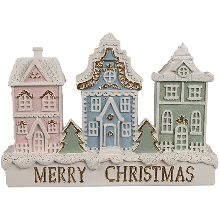 Clayre & Eef 6PR4204 Dekorácia Domček 13x4x10 cm