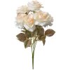 Clayre & Eef 6PL0308 Umelý kvet Rose White Green 16x16x47 cm
