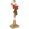 Clayre & Eef 5PR0141 Dekorácia Candy Cane Gold White 25x18x83 cm Polyresin