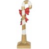 Clayre & Eef 5PR0141 Dekorácia Candy Cane Gold White 25x18x83 cm Polyresin