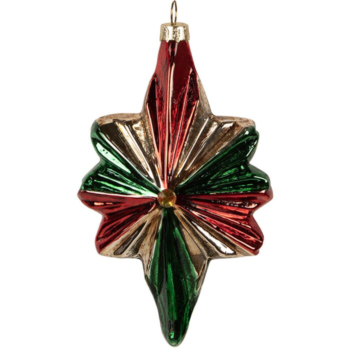 Clayre & Eef 6GL4609 Vianočné ozdoby na stromček 9x4x14 cm