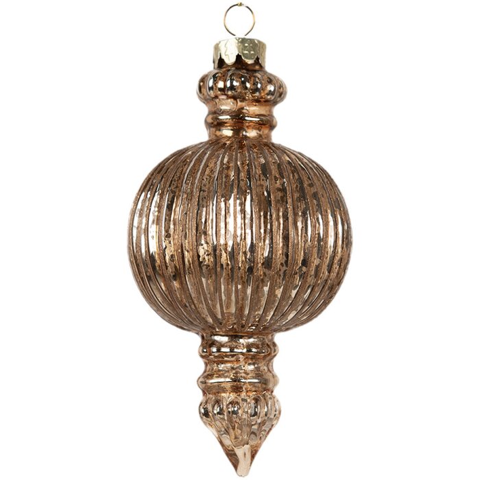 Clayre & Eef 6GL4623 Vianočné ozdoby na stromček Ø 7x14 cm