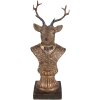 Clayre & Eef 6PR4281 Dekorácia jeleň 10x8x25 cm