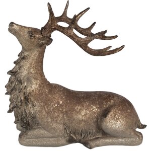 Clayre & Eef 6PR4293 Dekorácia jeleň 29x15x27 cm