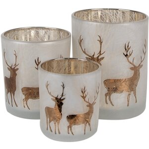 Clayre & Eef 6GL4666 Sada 3 držiakov na čajové...