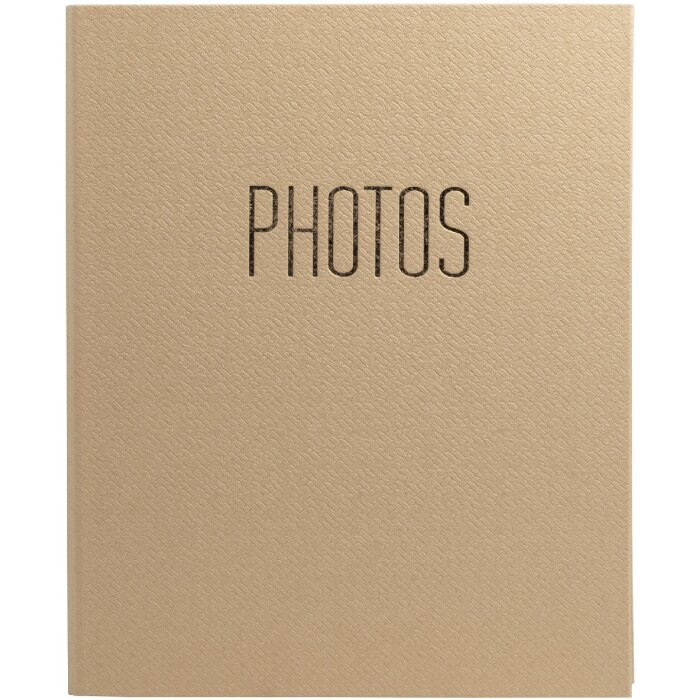 Exacompta 17602E Fotoalbum s krúžkovým mechanizmom 60 čiernych strán 32x26x4 cm béžová