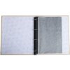Exacompta 17602E Fotoalbum s krúžkovým mechanizmom 60 čiernych strán 32x26x4 cm béžová