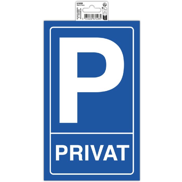 Značka Exacompta Súkromné parkovisko 15x25 cm PVC